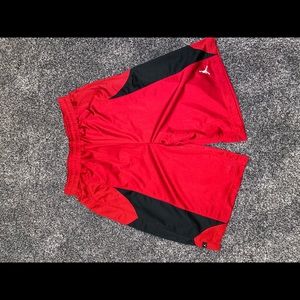 Red and Black Jordan Shorts Size XL